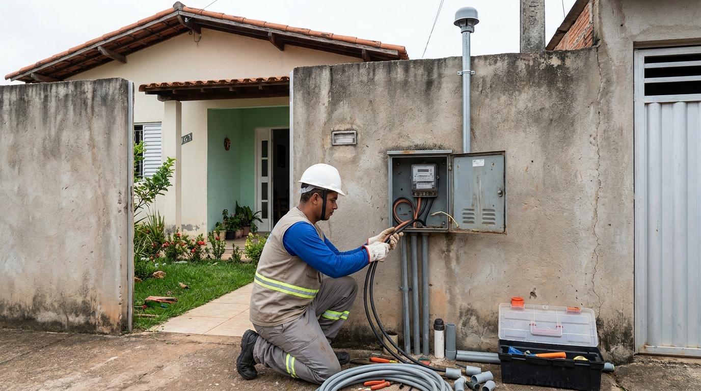 Instalacao de padrao de energia em Campo Grande‑MS