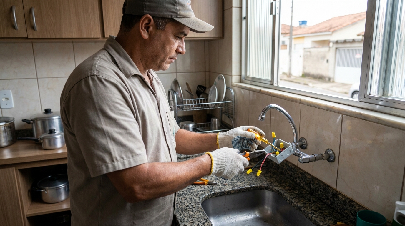 Instalacao de torneira eletrica profissional em Campo Grande‑MS