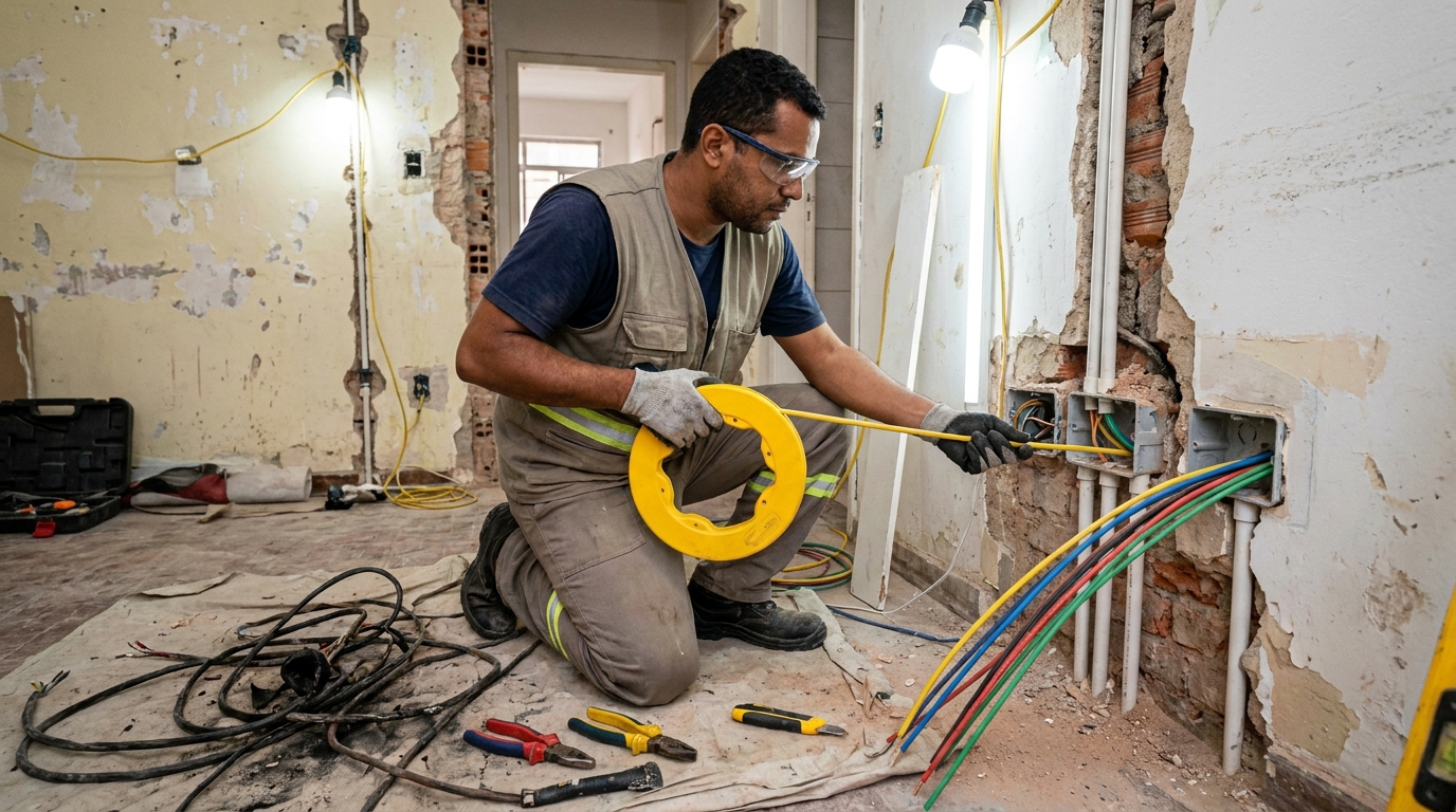 Troca de fiacao eletrica profissional em Campo Grande‑MS